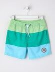 Wavetribe Colour Block Swim Short, Lime product photo