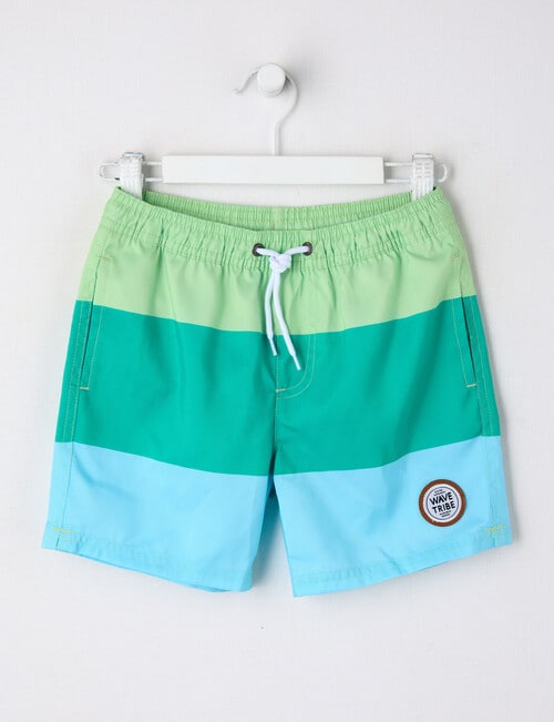 Wavetribe Colour Block Swim Short, Lime product photo