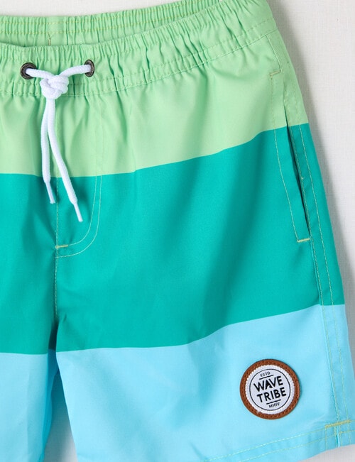 Wavetribe Colour Block Swim Short, Lime product photo View 02 L
