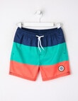 Wavetribe Colour Block Swim Short, Navy product photo