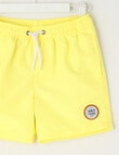 Wavetribe Swim Short, Yellow product photo View 03 S