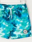 Wavetribe Tie Dye Swim Short, Blue product photo View 03 S