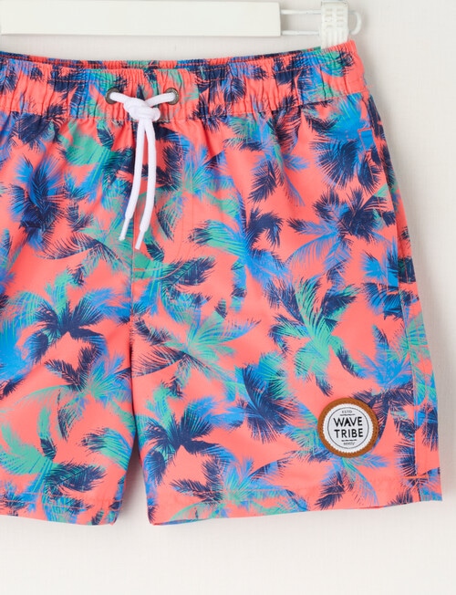 Wavetribe Tropic Swim Short, Orange product photo View 03 L