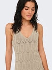 ONLY Mea Crotchet Midi Dress, Feather Gray product photo View 05 S