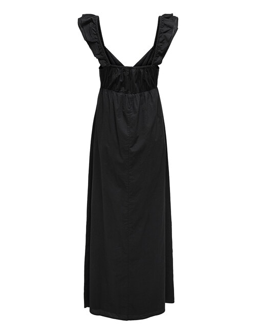 ONLY Allie Cap Sleeve Maxi Dress, Black product photo View 02 L