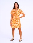 ONLY Jakiri Linen Blend Shirt Dress, Tropical Sunshine product photo