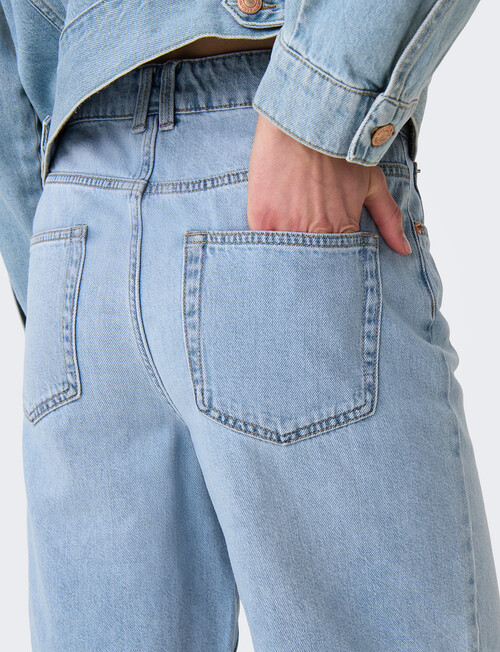 ONLY Robyn Long Denim Short, Light Blue product photo View 02 L