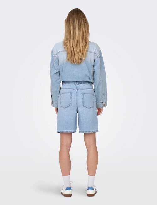 ONLY Robyn Long Denim Short, Light Blue product photo View 04 L