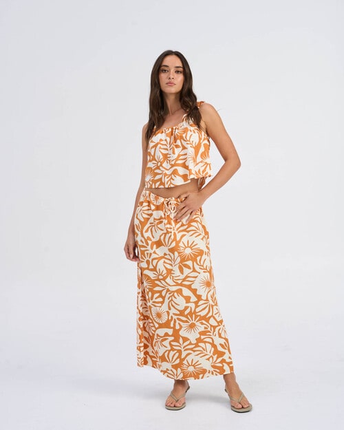 ONLY Jakiri Linen Blend Singlet, Tropical Sunshine product photo View 04 L