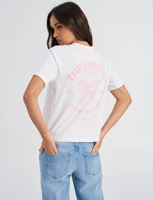 ONLY Dina Club Tee, Lobster Print product photo View 02 L