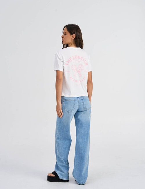 ONLY Dina Club Tee, Lobster Print product photo View 05 L