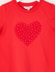 Mac & Ellie Applique Heart Tee, Cherry Red product photo View 02 S