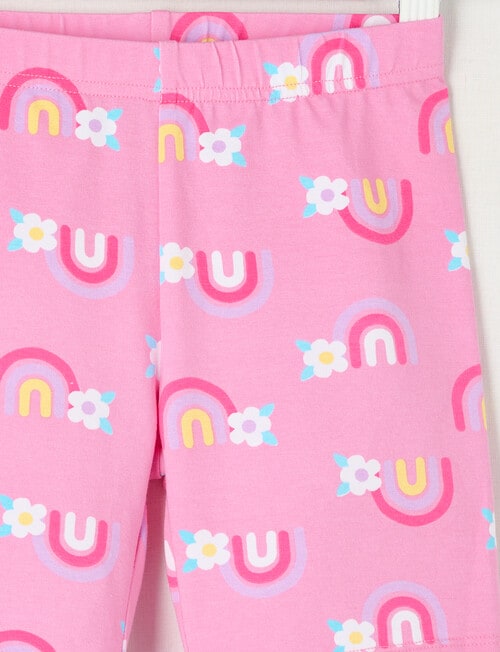 Mac & Ellie Rainbows Bike Short, Candy Pink product photo View 02 L