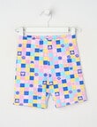 Mac & Ellie Checkers Bike Short, Pink product photo