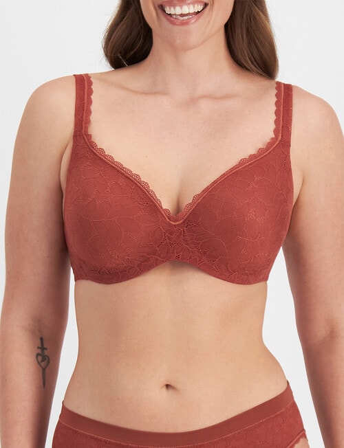 Berlei Barely There Lace Bra, Burnished Rose, A-E product photo