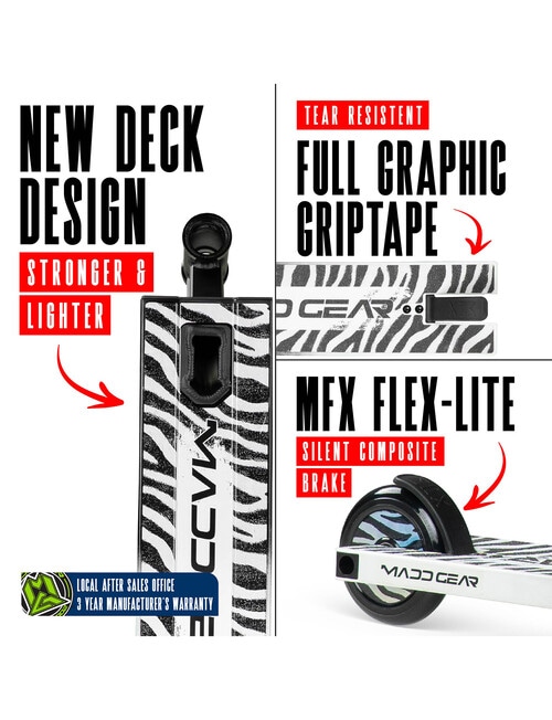 MADD Carve Ultimate Scooter, Zebra product photo View 03 L