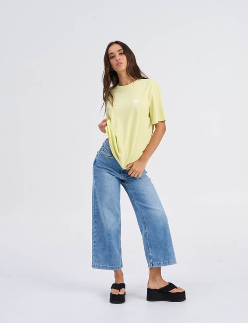 ONLY Patricia Summer Tee, Pale Lime Print product photo View 03 L