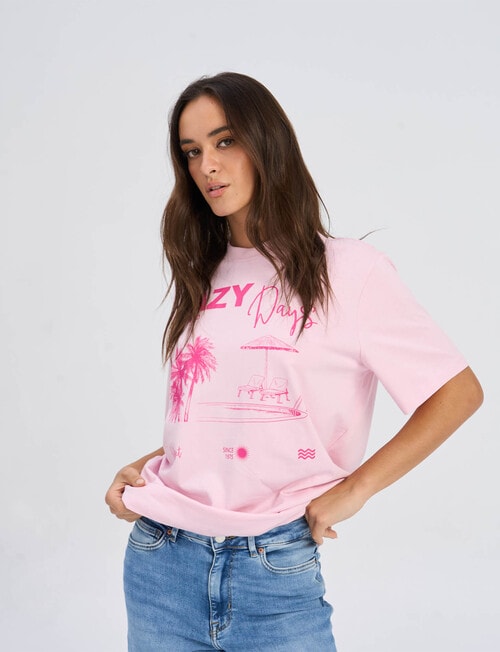 ONLY Patricia Summer Tee, Roseate Print product photo View 05 L