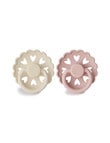 FRIGG Fairy Silicone Pacifier, Cream & Blush, 6-18m, 2-Pack product photo View 02 S