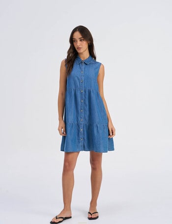 ONLY Bea Siesta Denim Dress, Medium Blue product photo