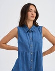 ONLY Bea Siesta Denim Dress, Medium Blue product photo View 03 S