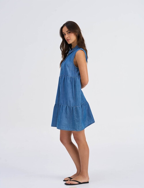 ONLY Bea Siesta Denim Dress, Medium Blue product photo View 05 L