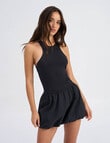 ONLY Lia Ballon Mix Short Dress, Black product photo