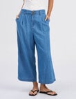 ONLY Bea Wide Cropped Denim Pant, Medium Blue product photo