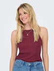 ONLY Miami Strap Top, Ruby Wine product photo View 03 S