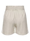 ONLY Lima Pinstripes Belt Shorts, Cloud Dancer product photo View 02 S