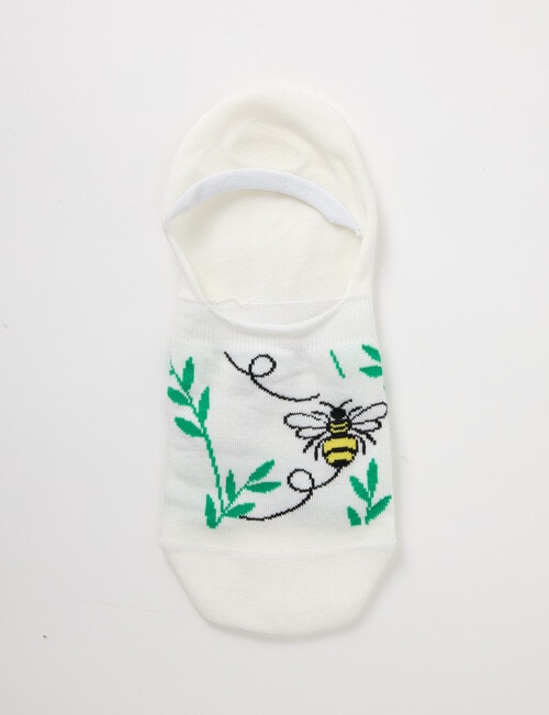 Simon De Winter Bee Liner Socks, Ivory product photo