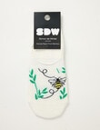 Simon De Winter Bee Liner Socks, Ivory product photo View 02 S