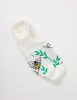 Simon De Winter Bee Liner Socks, Ivory product photo View 03 S