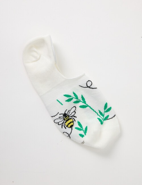 Simon De Winter Bee Liner Socks, Ivory product photo View 03 L