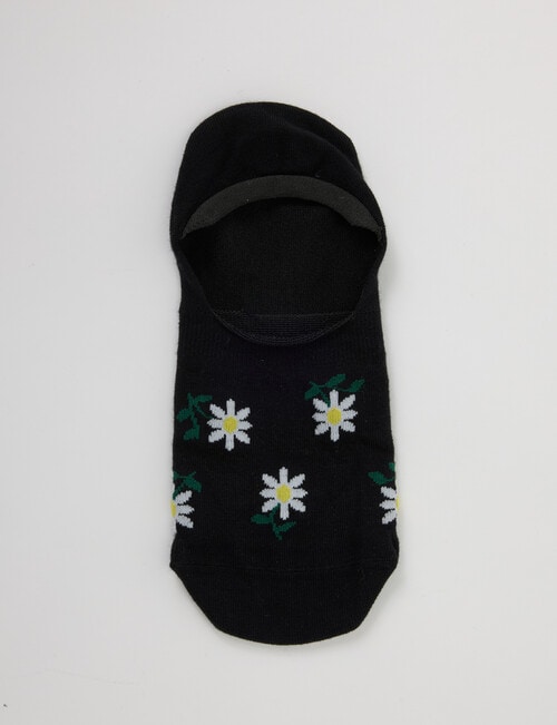 Simon De Winter Daisy Liner Socks, Black product photo