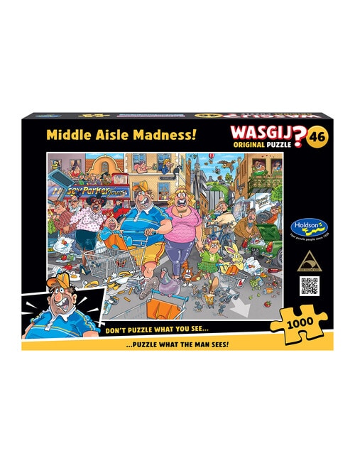 Wasgij #46 Middle Aisle Madness Jigsaw Puzzle, 1000-Piece product photo