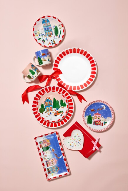 Porto Night Before Heart Plate, 14cm, Festive product photo View 02 L