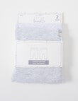 Little Bundle Stretch Cotton Pants, 2-Piece Set, Grey Marle product photo View 02 S