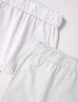 Little Bundle Stretch Cotton Pants, 2-Piece Set, Grey Marle product photo View 03 S