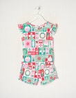 Sleep Mode Christmas Joy Knit Short PJ Set, Green, 2-8 product photo