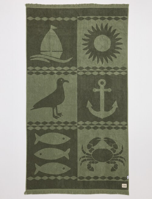Verano Resort Kiwi Summer Beach Towel product photo View 05 L