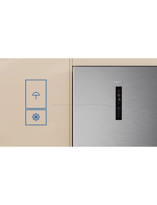 Haier 334L 500 Series Bottom Mount Fridge Freezer, Satina, HRF346BS product photo View 09 L