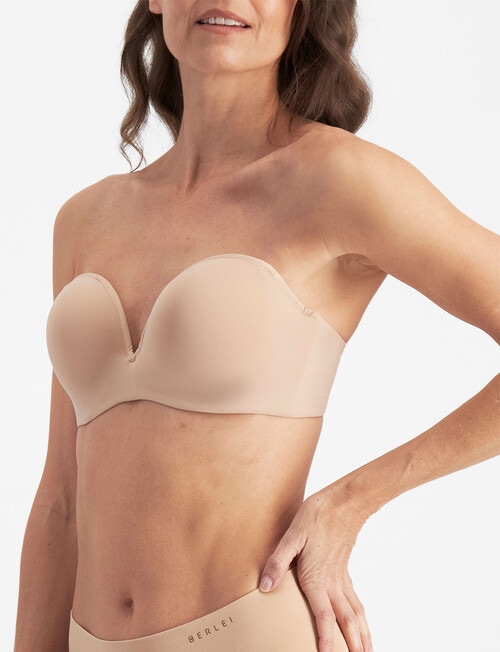 Berlei Barely There Lightly Lined Strapless Bra, Nude 2, B-E product photo View 02 L