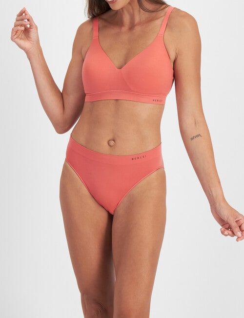 Berlei Understate Wirefree Bra, Dusty Red, S-3XL product photo View 04 L