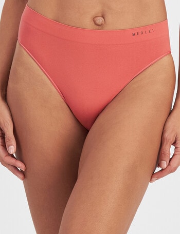 Berlei Understate Hi Cut Brief, Dusty Red product photo