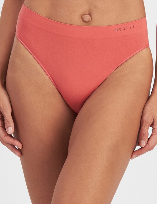 Berlei Understate Hi Cut Brief, Dusty Red product photo