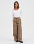 ONLY Liana String Tie Wide Pant, Elm product photo