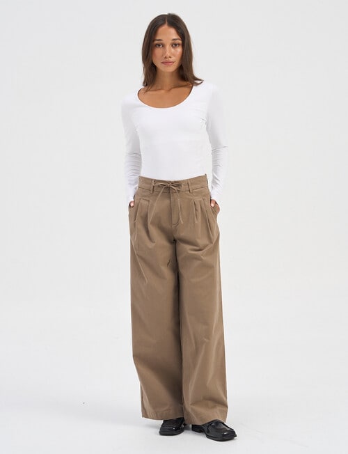 ONLY Liana String Tie Wide Pant, Elm product photo