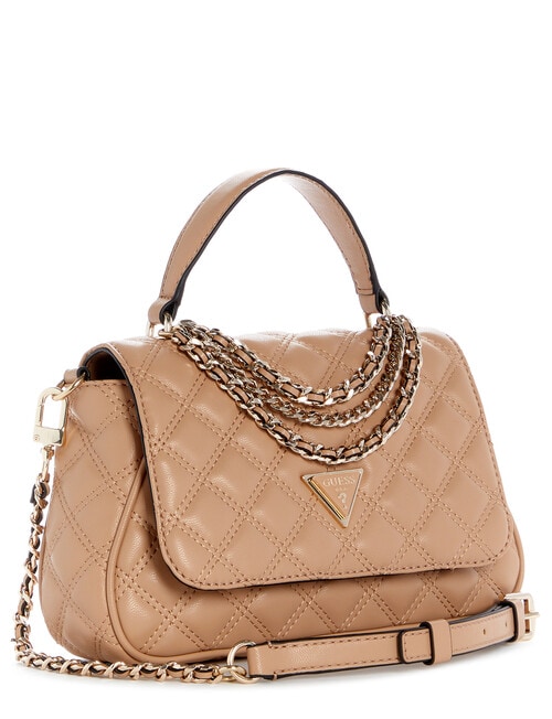 Guess Giully II Top Handle Flap Bag, Beige product photo View 04 L