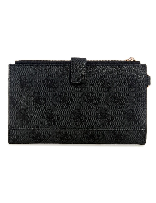 Guess Laurel II Double Zip Organizer Wallet, Coal Logo product photo View 02 L